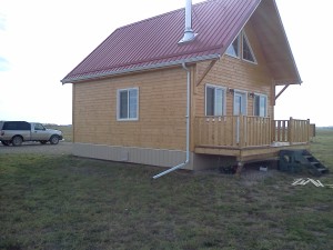 Siding is finally done!  So its not just a cabin on stilts anymore...
